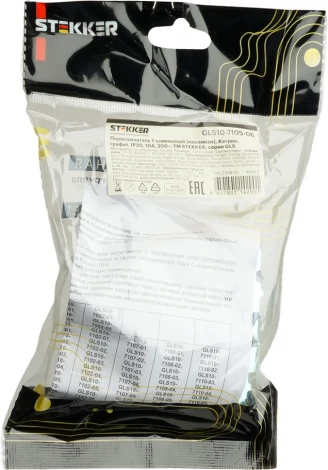 Переключатель одноклавишный (графит) Stekker Катрин 49412