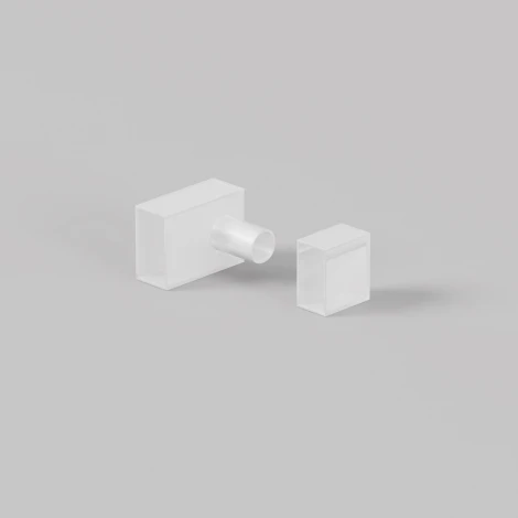 Заглушки для гибкого неона 12x6 мм 2 шт. (выход боковой) Maytoni Изгиб поперек оптической оси 432033