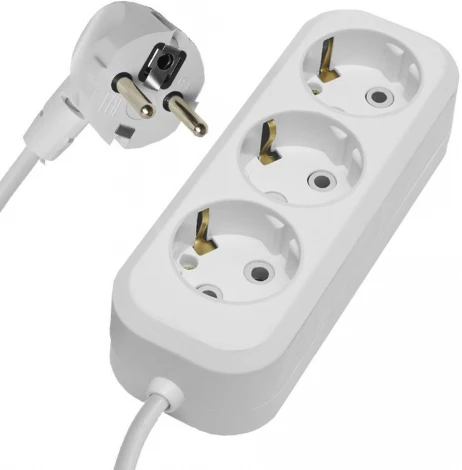 Удлинитель 3-х местный 5 метров с заземлением Stekker Home 39215