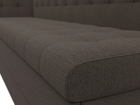 Диван кухонный Бриз с углом слева (Коричневый/Рогожка) Лига Диванов арт.122435L