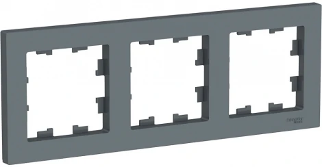 Рамка на 3 поста (грифель) Systeme Electric AtlasDesign ATN000703