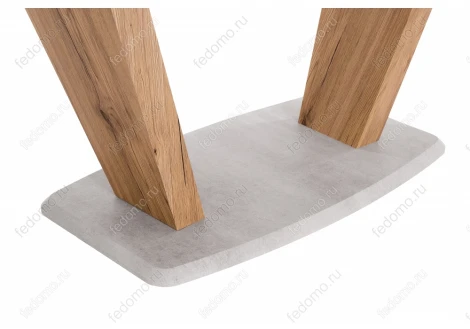 Стол на тумбе Woodville Петир 160 белый / дуб монтана 462108