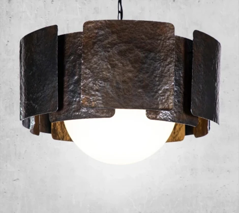 Подвесной светильник 2К Светомастерская Ferrum 011 CS201 (220V, на проводе, шар)