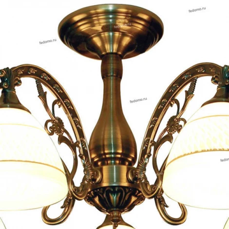 Потолочная люстра IDLamp Drina 290/5PF-Oldbronze