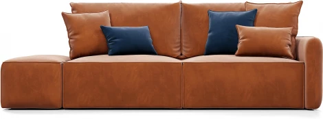 ПОРТЛЕНД  Диван прямой с банкеткой терракотовый D1 furniture арт.AAA41669002