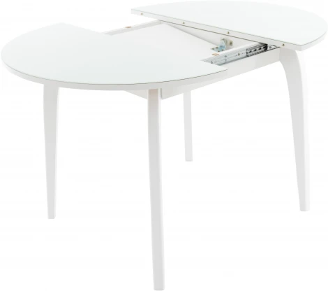 Стол Ривьера СВ D90, Стекло, Эмаль белая, 7, Аврора