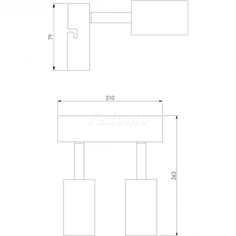 Спот Eurosvet Bronze 20063/2 античная бронза