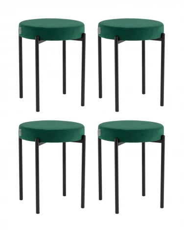Табурет Бриф Original велюр зеленый 4 шт. Stool Group УТ000043140