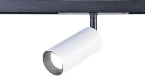 Светильник трековый магнитный Crystal Lux CLT 0.33 003 12W WH-BL 4000K (LED, 48V, круглые)