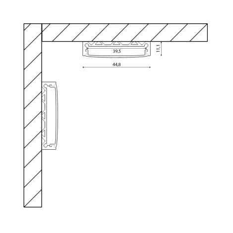 Профиль для светодиодной ленты SF-4411 SWG