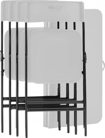 Комплект раскладного стола и стульев Кейт белый Stool Group арт.УТ000038897