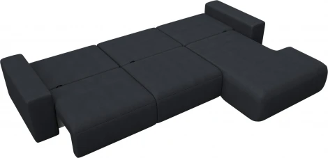 Диван угловой Лига-036 НПБ Классик Лонг правый угол Лига Диванов (Замша) арт.127798