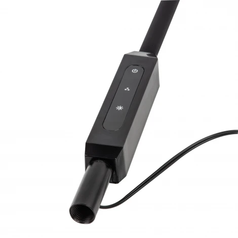 Торшер светодиодный, 10W, с регулировкой наклона, сенсорный выключатель, диммер, черный Uniel ULM-T619 10W/3000-6500K/DIM BLACK