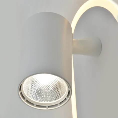 Спот светодиодный Escada Omega 10222/2LED White 11Вт, 4000K, металл/акрил, белый (220V)