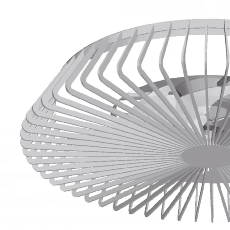 Потолочный светильник круглый с вентилятором Mantra Himalaya 7122 (LED, 220V, диммер, пульт управления, свето-шумовой датчик, управление смартфоном, умный дом - Tuya Smart, круглые)