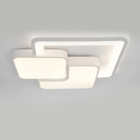 Потолочный светодиодный светильник с таймером Escada Streamline 10298/3LED 53Вт,с ПДУ, металл/акрил, белый (220V)