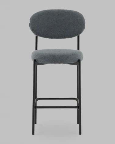 Стул полубарный Бриф DD букле темно-серый Stool Group арт.УТ000041506