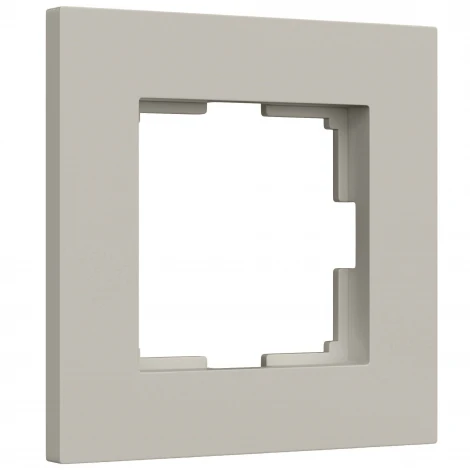 Рамка на 1 пост Slab (дымчатый софт) Werkel W0012917 (a071622)