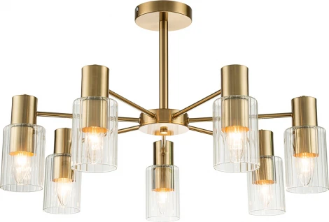 Потолочная люстра на штанге Diversity Escada 2120/7P E14*40W Gold (220V)