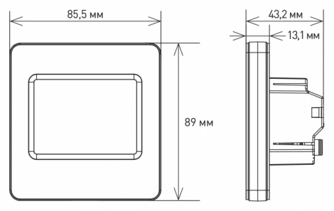 Программируемый терморегулятор IQWatt THERMOSTAT TS (слоновая кость)