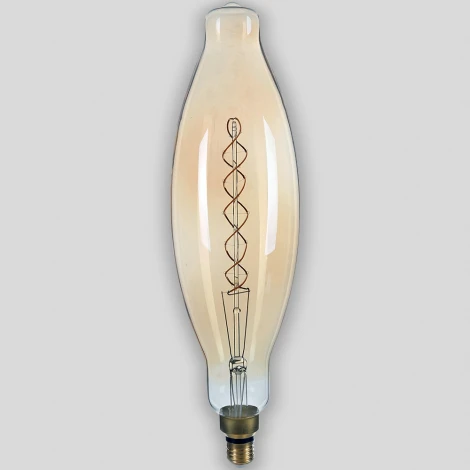 Лампочка светодиодная филаментная прозрачная/бежевая E27 8W Hiper Vintage HL-2204