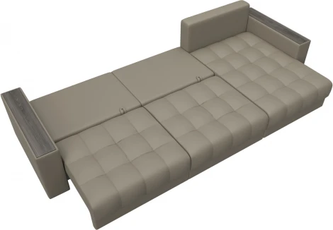 Диван угловой с декором Лига-049 НПБ Лонг Лига Диванов (Экокожа) арт.128305