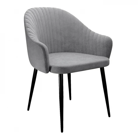 Стул DikLine 440 TW09 светло-серый, ножки черные арт.00-00079928