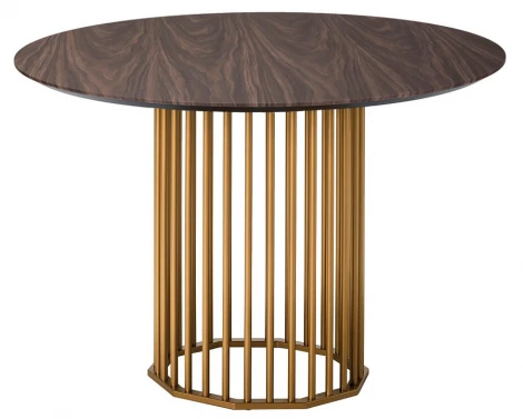 Стол обеденный Patrik д.110 Американский орех /Золото