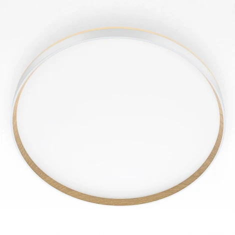 Настенно-потолочный светодиодный светильник IP40 Citilux Etalon CL750500R Белый+Бук с пультом и RGB подсветкой