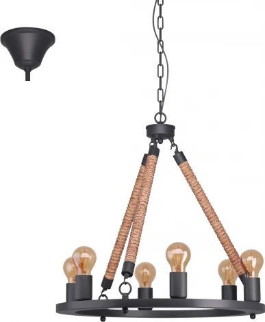 Подвесная люстра Eglo Findlay 49694 (220V, на цепи, кольцо)