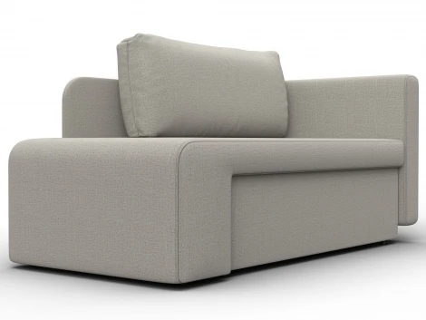 Кушетка Лига-097 (ДВП,ДСП,ЛДСП,Брус/Пластик/Рогожка/Бежевый) Лига Диванов 132570