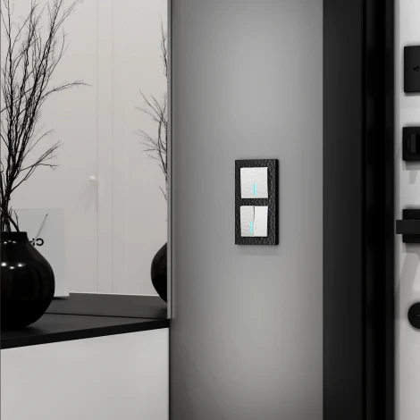 Выключатель одноклавишный с подсветкой (hammer белый) Werkel W1210101 (a052030)