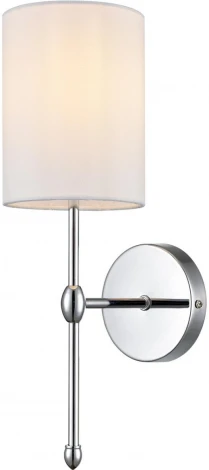 Бра Lumion Latti 6589/1W хром/белый, металл/текстиль E14 1*40W 220V (круглые)