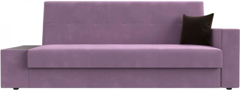 Диван-книжка Лига-020 стол слева (Сиреневый,Коричневый/Микровельвет) Лига Диванов арт.118510L
