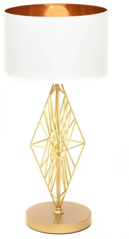 Интерьерная настольная лампа Lumina Deco Salvari LDT 5533 GD+WT