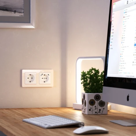 Рамка на 2 поста Acrylic (айвори) Werkel W0022743 (a060538)