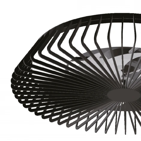 Потолочный светильник круглый с вентилятором Mantra Himalaya 7121 (LED, 220V, диммер, пульт управления, свето-шумовой датчик, управление смартфоном, умный дом - Tuya Smart, круглые)