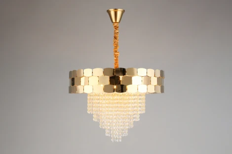 Подвесная люстра Dzhoell APL.823.03.12 (220V, хрусталь, подвески, на цепи)