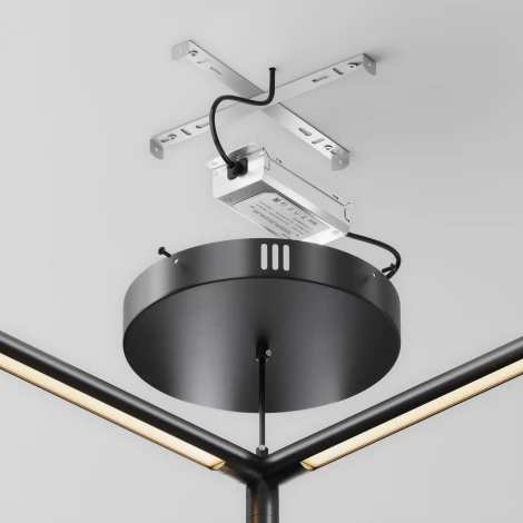 Потолочная чаша для ввода питания с блоком питания системы Shelf Maytoni Accessories for system Shelf CA031B-B