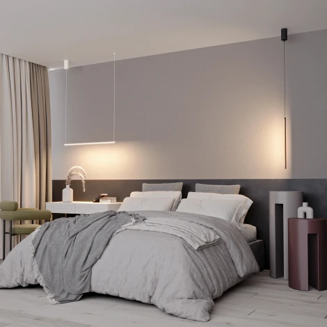 Подвесной светильник LED SP-UMBRA-HANG-H-L900-15W Warm3000 (WH, 120 deg, 230V) (Arlight, IP20 Металл) 036944