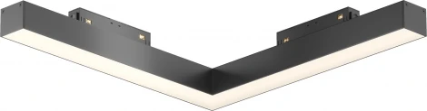 Трековый угловой линейный светильник 48V Basis Gravity 3000K 24Вт 120° LED (магнитный) Maytoni Technical TR078-2-24W3K-B
