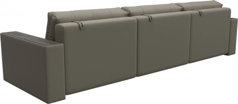 Диван прямой с декором Лига-049 НПБ Лонг Лига Диванов (Экокожа) арт.128432