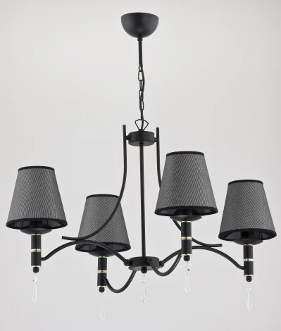 Подвесная люстра Alfa Abil Black Silver 22964