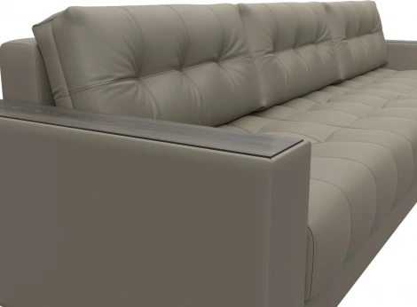 Диван угловой с декором Лига-049 НПБ Лонг Лига Диванов (Экокожа) арт.128305