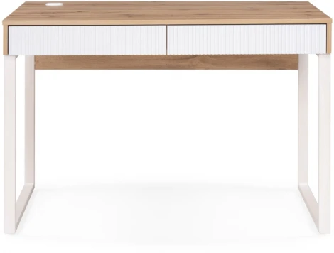 Письменный стол Woodville Реус дуб вотан / белый 542655