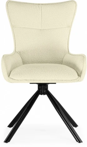 Стул на металлокаркасе Woodville Chicago cream / black арт.15829