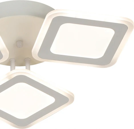 Потолочная люстра светодиодная Escada Erida 10288/3LED 56Вт, с ПДУ, металл/акрил, белый (регулировка яркости, 220V)