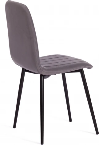 Стул ARC / 1 шт. в упаковке (Велюр,Металл  /Темно-серый,Черный)