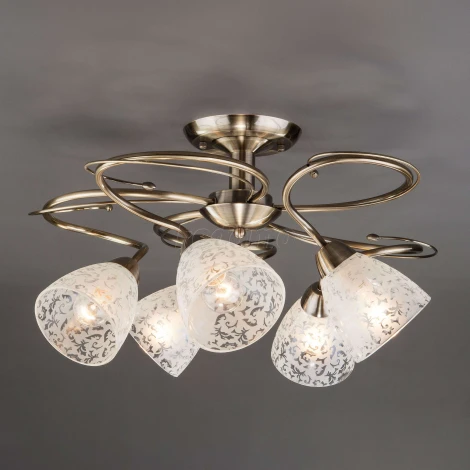 Потолочная люстра Eurosvet Natalie 30130/5 античная бронза