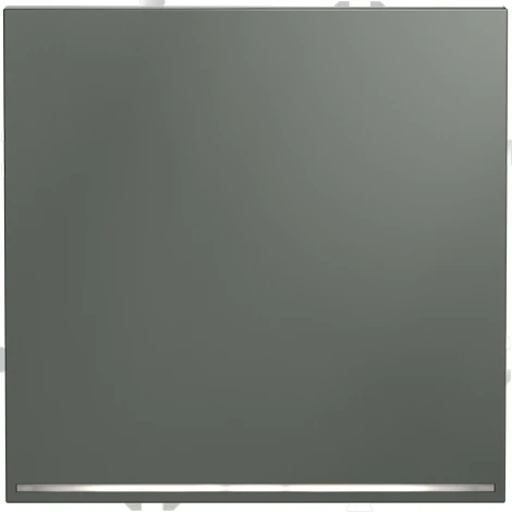 Проходной переключатель одноклавишный с подсветкой (титан) Voltum S70 VLS010406